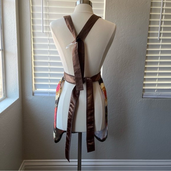 Simply Envogue Dress style Floral Feminine Apron - Picture 8 of 13